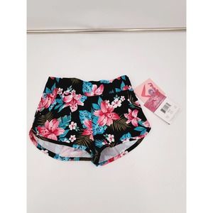 NWT Kanu Peggy Girls Black Pink Surf Swim Shorts UPF 50+ M 5